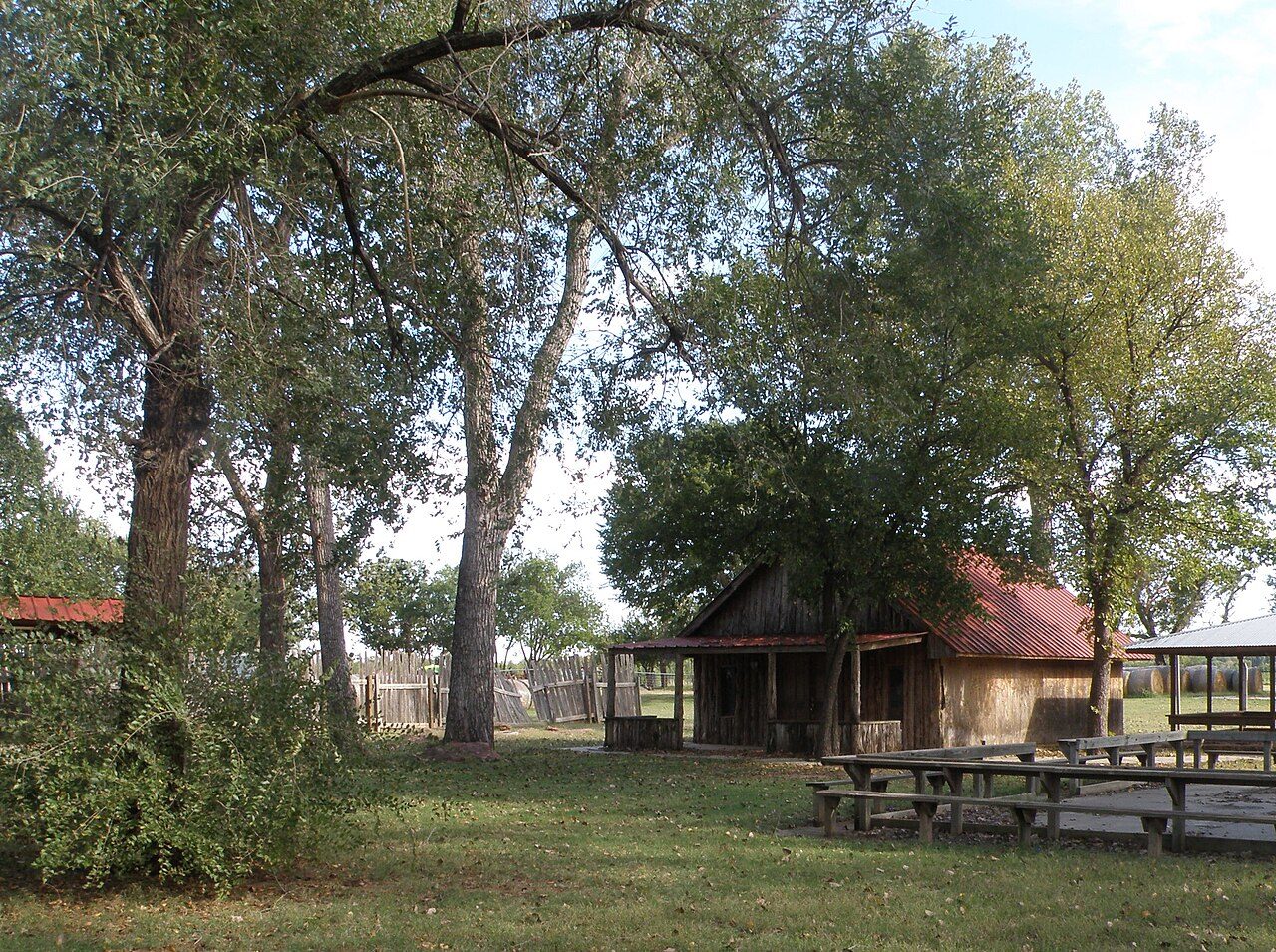 Arcadia, OK street scene near Edmond, where we provide hail damage roof repair
